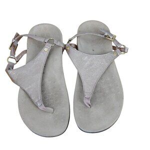 Vionic‎ Kirra Metallic Toe-Post Sandals Size 6 US Thong Style